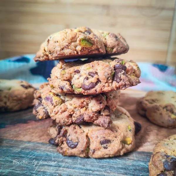 Cookies pistaches chocolat