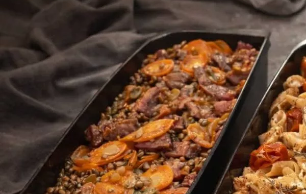 One pot jambonneau, carottes & lentilles