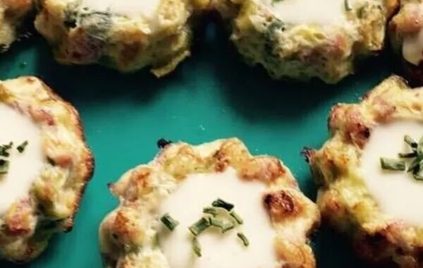 mini quiche sans pâte sans gluten poireaux bacon cancoillotte
