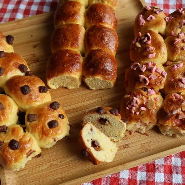 Brioches 3 saveurs