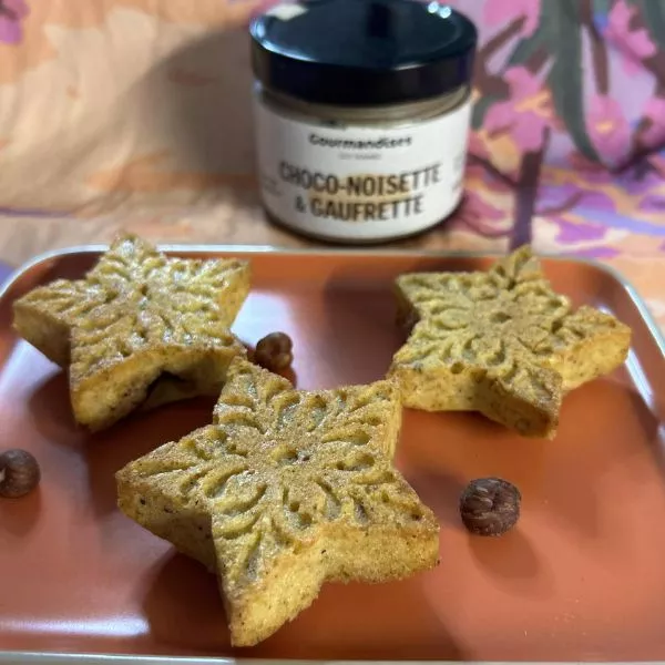 Etoiles Noisette Chocolat et Gaufrette