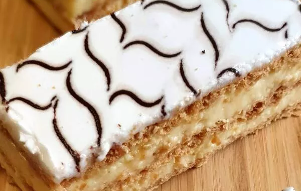 Crème pâtissière, millefeuilles express (cadre inox moyen) ICK by Cachou66