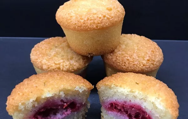 Financiers à la framboise