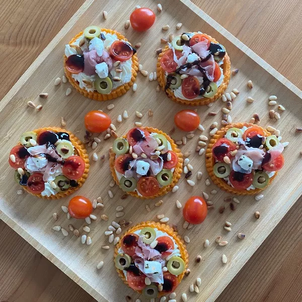 TARTELETTES RENVERSEES AUX SAVEURS ITALIENNES