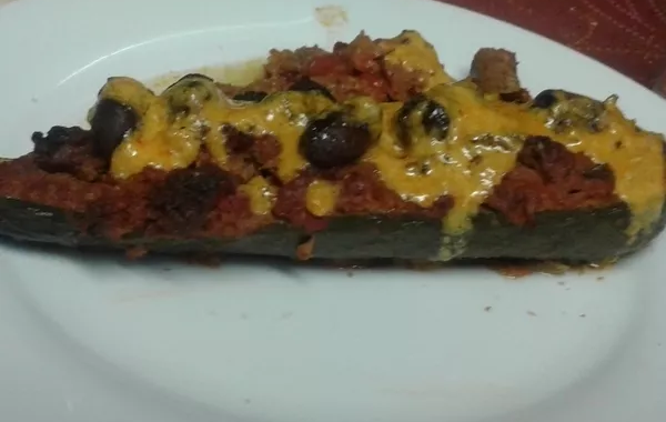 courgettes farcie aux mergez