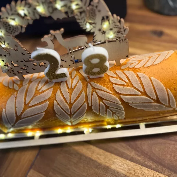 Bûche citron framboise 