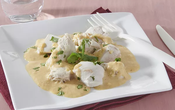 Poulet et sabayon de gingembre