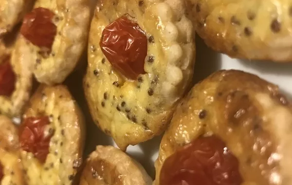Mini tartelettes moutarde tomates cerises