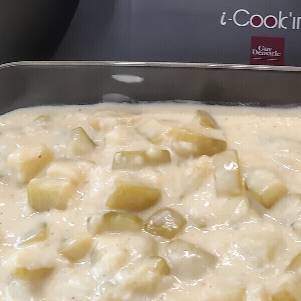 courgettes à la crème nature ou curry ou à la tomate 