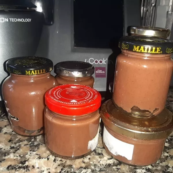 Compote pommes bananes et chocolat