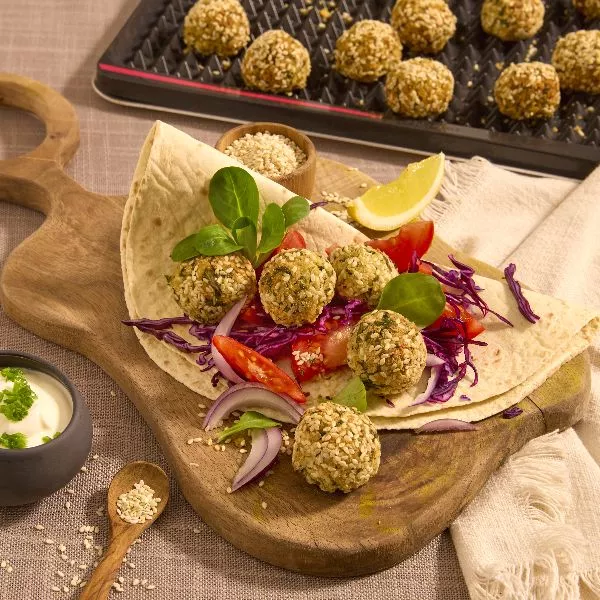 Falafels croustillants au four