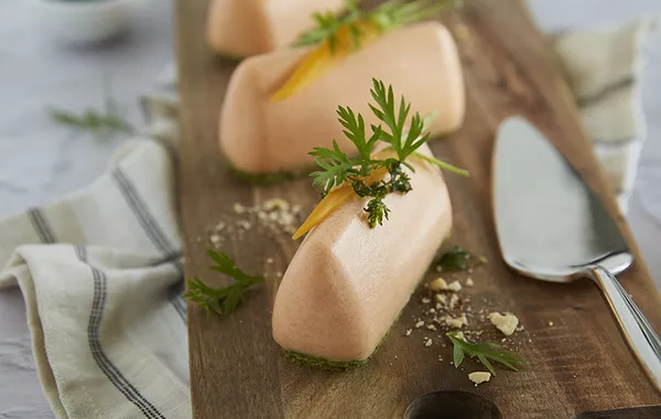 Mousses de carotte acidulées