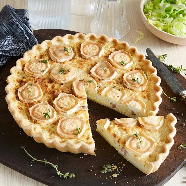 Tarte au chèvre et aux poireaux
