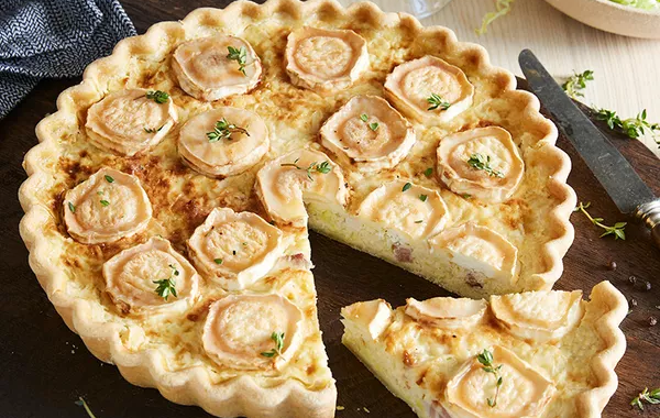 Tarte au chèvre et aux poireaux
