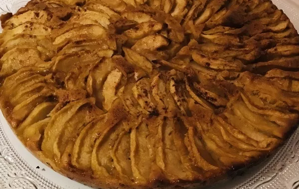 Gâteau aux pommes façon tarte
