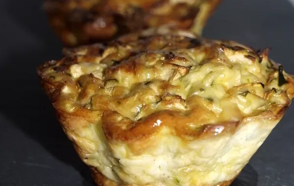 Flan de courgettes et vache qui rit
