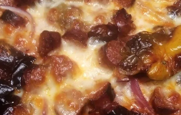 Pizza aux merguez