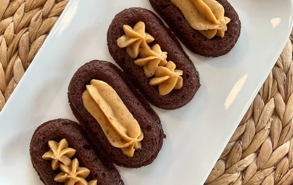 Barquettes chocolat ganache beurre de cacahuètes