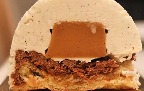 Bûche vanille caramel - Noël -