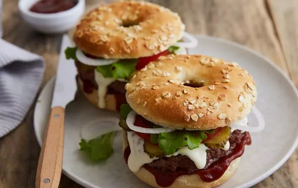 Bagels façon burgers