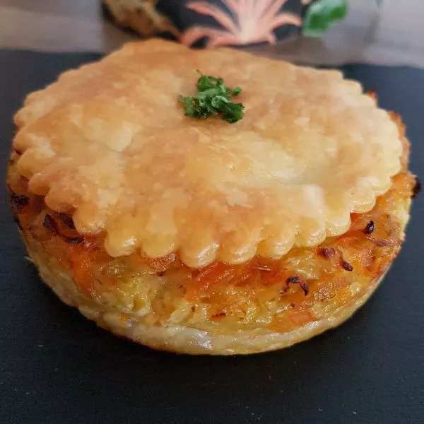 Feuilleté légumes parmesan