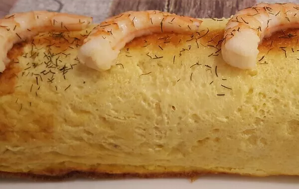 Bûche de poisson et crevettes