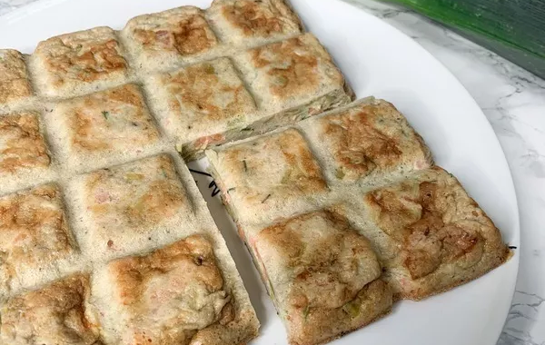 Flan poireau saumon