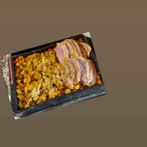 Palette à la diable et ses légumes
