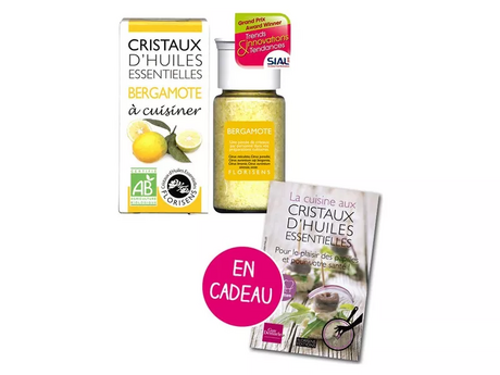 Cristaux d'huiles essentielles Bergamote + livre offert