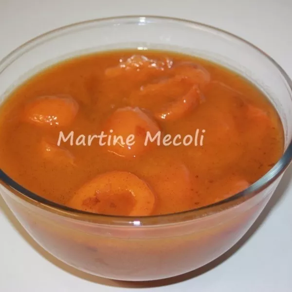 Compotée d'abricots frais