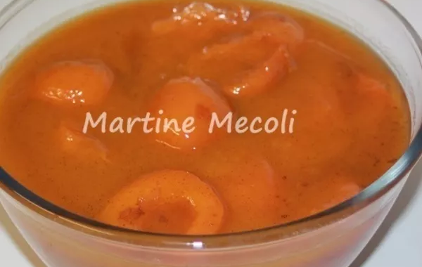 Compotée d'abricots frais