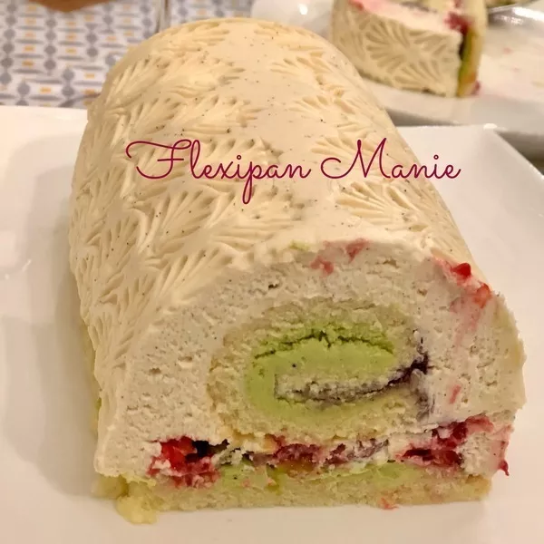 Bûche de Noël dans la bûche