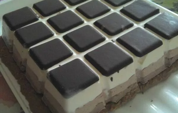 Damier 3 chocolats sur craquant
