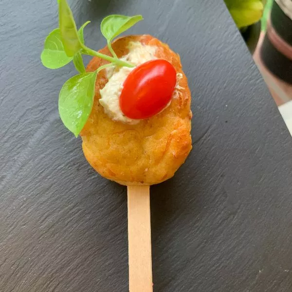 Cakes aux lardons en forme de glace