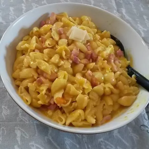 Pipe rigate au potiron et lardons façon One Pot Pasta