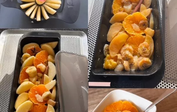 Papillote de fruits épicés