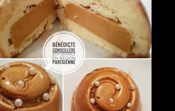 domes glaces vanille insert caramel au beurre salée