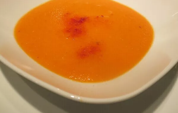 Velouté lentilles corail-tomates (IG bas )