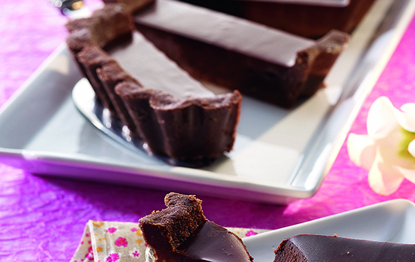 Tarte express aux 2 chocolats