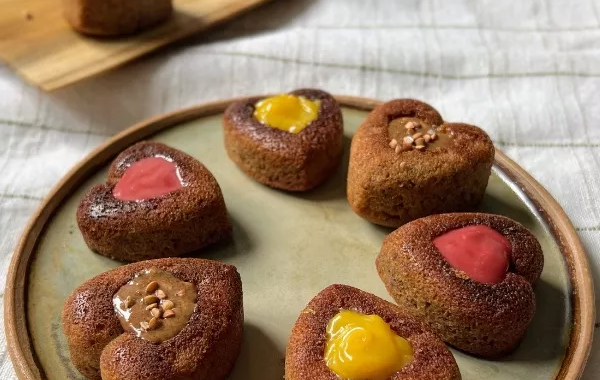 Financiers sarrasin coeur fruité