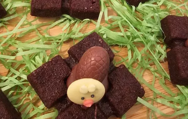 Nids de Pâques carrés gourmands