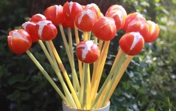 Bouquets de tulipes apéritives