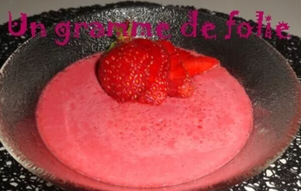Mousse de fraise allégée