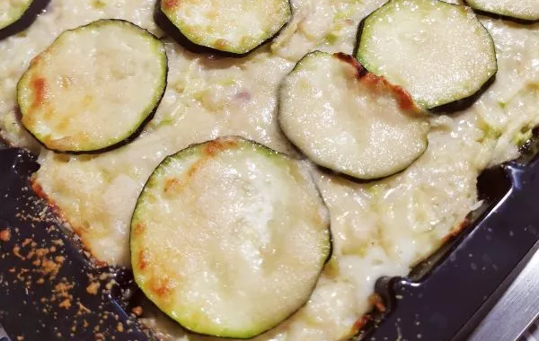 Gratin de riz-courgettes