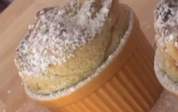 Soufflé à la rhubarbe