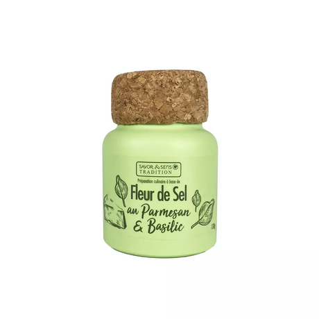 Fleur de sel au parmesan & basilic