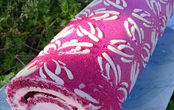 Roulé Girly aux framboises