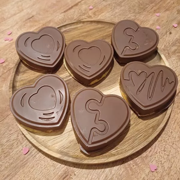 Coeurs citron praliné
