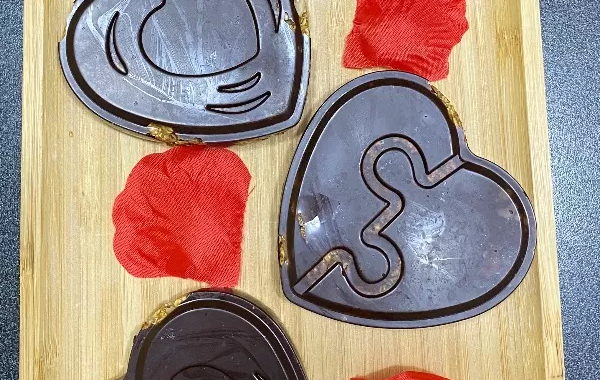 Coeurs d'avoine-chocolat