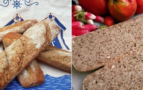 Pain sandwich aux noisettes et au miel
